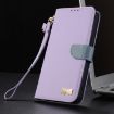 Redmi Note 13 5G Purple Leather Phone Case with Hand Strap - 8