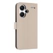 Redmi Note 13 Pro+ Metal Bow Leather Case with Hand Strap - Apricot - 3