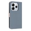 Redmi Note 14 4G Light Blue Leather Phone Case with Hand Strap - 3