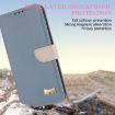Redmi Note 14 4G Light Blue Leather Phone Case with Hand Strap - 4