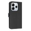 Redmi Note 14 4G Leather Phone Case with Hand Strap - Black - 3