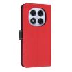 Redmi Note 14 Pro 4G Global Leather Phone Case with Hand Strap - Red - 3