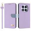 Redmi Note 14 Pro 4G Global Purple Leather Case with Hand Strap - 1