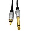 6.35mm Mono Plug to RCA Male Audio Cable for Amp, Speaker, Guitar 0.3m - 4