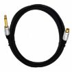 3m 6.35mm Mono Plug to RCA Female Audio Adapter Cable for Amp, Speaker - 1