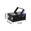 10W Square LED Laser Light - Stage Bar KTV Atmosphere Lamp (Black) - 2