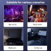 10W Square LED Laser Light - Stage Bar KTV Atmosphere Lamp (Black) - 8