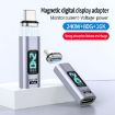 Type-C Male to Female PD240W 80Gbps Magnetic Adapter, Elbow Head - 3