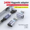 Type-C Male to Female PD240W 80Gbps Magnetic Adapter, Straight Head - 3
