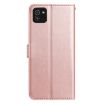 Samsung Galaxy A03 Rose Flower Embossed Leather Case - Rose Gold - 3