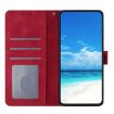 Samsung Galaxy A04 Red Rose Flower Embossed Leather Phone Case - 4