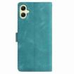 Samsung Galaxy A07 Green Leather Case with Rose Flower Embossing - 3