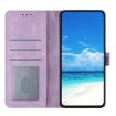 Samsung Galaxy A12 Light Purple Rose Embossed Leather Phone Case - 4