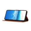 Samsung Galaxy A12 Brown Leather Case with Rose Flower Embossing - 9