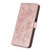 Samsung Galaxy A15 Rose Flower Embossed Leather Case - Rose Gold - 5