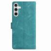 Samsung Galaxy A16 Green Leather Case with Rose Flower Embossing - 3