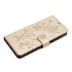 Samsung Galaxy A25 Gold Leather Case with Rose Flower Embossing Pattern - 6