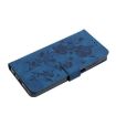 Samsung Galaxy A41 Dark Blue Rose Embossed Leather Phone Case - 6