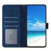Samsung Galaxy A53 Dark Blue Rose Embossed Leather Phone Case - 4