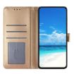 Samsung Galaxy A72 Gold Rose Flower Embossed Leather Phone Case - 4