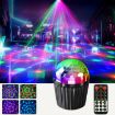 Stripe Magic Ball Light LED RGB Rotating Stage Lamp, Remote Control - 1