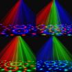 Stripe Magic Ball Light LED RGB Rotating Stage Lamp, Remote Control - 6
