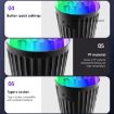 Stripe Magic Ball Light LED RGB Rotating Stage Lamp, Remote Control - 8