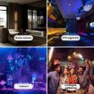 Stripe Magic Ball Light LED RGB Rotating Stage Lamp, Remote Control - 9