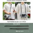DJI RC Plus 2/1 Controller Hanger Bracket with Grey PU Leather Strap - 6