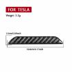 Tesla Model 3/Y/S/X Carbon Fiber Trunk Logo Sticker, Red, L/R Drive - 4