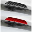 Tesla Model 3/Y/S/X Carbon Fiber Trunk Logo Sticker, Red, L/R Drive - 6