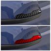 Carbon Fiber Rearview Mirror Stickers for Tesla Model 3/Y/S/X (2pcs, Black) - 6