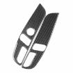 Tesla Model 3 2023 Carbon Fiber Seat Panel Stickers Red 2pcs Set - 2