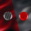Tesla Model 3 2023 Carbon Fiber Emergency Light Button Sticker Red - 4