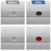 Tesla Model 3 2023 Carbon Fiber Emergency Light Button Sticker Red - 6