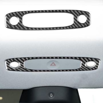 Tesla Model 3 2023 Carbon Fiber Front Reading Light Panel Sticker Black - 1