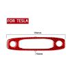 Tesla Model 3/Y Carbon Fiber Front Light Panel Sticker Red 2017-2024 - 4