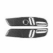 Tesla Model 3 2023 Carbon Fiber Seat Panel Stickers 7pcs Set RHD Black - 2
