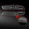 Tesla Model 3 2023 Carbon Fiber Seat Panel Stickers 7pcs Set RHD Black - 3