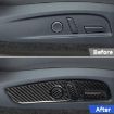 Tesla Model 3 2023 Carbon Fiber Seat Panel Stickers 7pcs Set RHD Black - 5