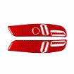 Tesla Model 3 2023 Carbon Fiber Seat Panel Stickers 7pcs Set Red RHD - 2