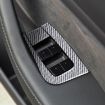Tesla Model 3/Y Carbon Fiber Window Panel Stickers 6pcs Set Silver RHD - 3