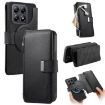 Xiaomi 14T Case: MagSafe RFID Anti-theft Zipper Wallet Leather (Black) - 1