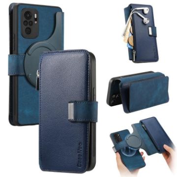Redmi Note 10 4G/10S Case Neo MagSafe RFID Wallet Leather (Blue) - 1