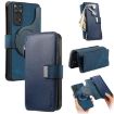 Redmi Note 11 4G Global Case: MagSafe RFID Zipper Wallet Leather (Blue) - 1