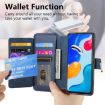 Redmi Note 11 4G Global Case: MagSafe RFID Zipper Wallet Leather (Blue) - 8