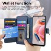 Redmi Note 12 4G Case: MagSafe RFID Wallet Leather (Blue) - 8