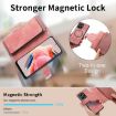 Redmi Note 12 4G Global Case - MagSafe RFID Zipper Wallet Leather Pink - 7