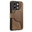 Redmi Note 13 5G Case - MagSafe RFID Wallet Leather Cover (Brown) - 3