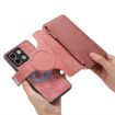 Redmi Note 13 5G Case - MagSafe RFID Zipper Wallet Leather (Pink) - 6
